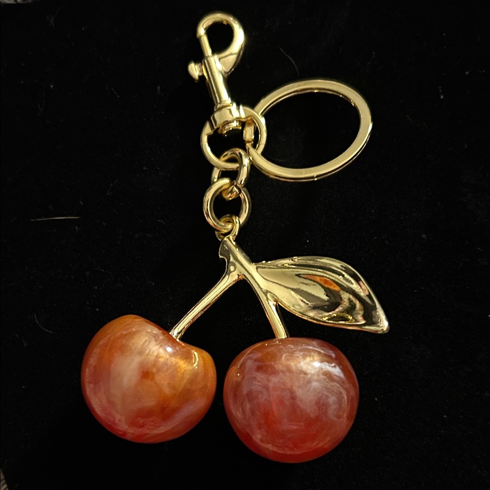 Cherry Keychain w/Gold - Picture 2 of 3